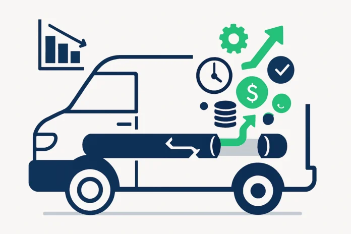 cash_flow_fix_image Small business owner reviewing finances to fix cash flow problems and improve business stability