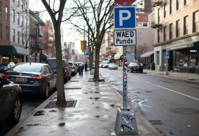 Parking Signs Change Overnight showing updated street parking rules and time restrictions for drivers